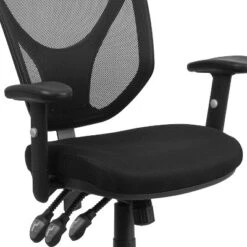 Flash Furniture Mid-Back Black Mesh Multifunction Swivel Ergonomic Task Office Chair With Adjustable Arms -Furniture GUEST 19906c1f 3a61 4a6d 8ae3 dd22fed2156b