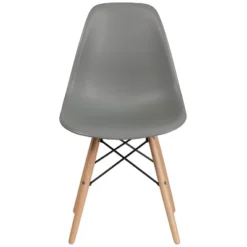 Flash Furniture Elon Series Plastic Chair With Wooden Legs -Furniture GUEST 19d6c47d f114 4e60 a602 531c9671481a