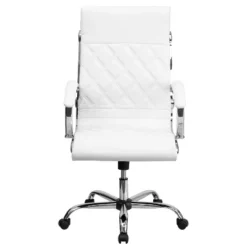 Flash Furniture High Back Designer Quilted LeatherSoft Executive Swivel Office Chair With Chrome Base And Arms -Furniture GUEST 19e76a75 10f9 4278 9e56 22df6dd8b17a