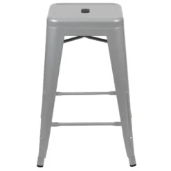Flash Furniture 24" High Metal Counter-Height, Indoor Bar Stool - Stackable Set Of 4 -Furniture GUEST 1c32c633 b374 4622 850b f51ea798a719