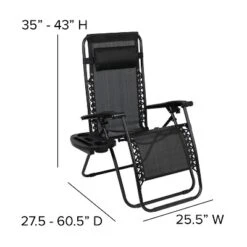 Flash Furniture Adjustable Folding Mesh Zero Gravity Reclining Lounge Chair With Pillow And Cup Holder Tray, Set Of 2 24 Flash Furniture Adjustable Folding Mesh Zero Gravity Reclining Lounge Chair With Pillow And Cup Holder Tray, Set Of 2 -Furniture GUEST 1c8ab549 1d5f 42bb a58f 6c9c27c76af2