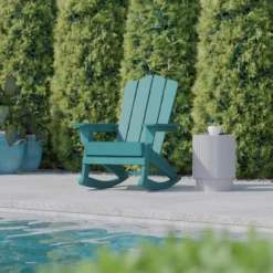 Flash Furniture Newport Adirondack Rocking Chair With Cup Holder, Weather Resistant HDPE Adirondack Rocking Chair 16 Flash Furniture Newport Adirondack Rocking Chair With Cup Holder, Weather Resistant HDPE Adirondack Rocking Chair -Furniture GUEST 1cda1efc 15bf 40b3 b635 bc6e898060c9