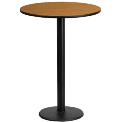 Flash Furniture 24'' Round Laminate Table Top With 18'' Round Bar Height Table Base -Furniture GUEST 1d0b7115 3c9a 47d4 b0fc fc53d5cb6f7c
