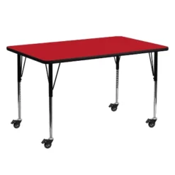 Flash Furniture Mobile 24''W X 60''L Rectangular HP Laminate Activity Table - Standard Height Adjustable Legs 5 Flash Furniture Mobile 24''W X 60''L Rectangular HP Laminate Activity Table - Standard Height Adjustable Legs -Furniture GUEST 1d808d10 2b78 419c b1b0 66d530759af9