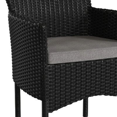 Flash Furniture Maxim Modern Wicker Patio Armchairs For Deck Or Backyard, Fade And Weather-Resistant Frames And Cushions 7 Flash Furniture Maxim Modern Wicker Patio Armchairs For Deck Or Backyard, Fade And Weather-Resistant Frames And Cushions - Image 7