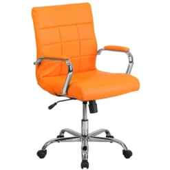 Flash Furniture Mid-Back Vinyl Executive Swivel Office Chair With Chrome Base And Arms 25 Flash Furniture Mid-Back Vinyl Executive Swivel Office Chair With Chrome Base And Arms -Furniture GUEST 1e8a36fb b4e0 4c3b a685 3fb98bd4ee53