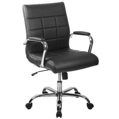 Flash Furniture Mid-Back Vinyl Executive Swivel Office Chair With Chrome Base And Arms 14 Flash Furniture Mid-Back Vinyl Executive Swivel Office Chair With Chrome Base And Arms - Image 14