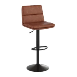 Flash Furniture Hughes Commercial Grade Modern Adjustable Height LeatherSoft Channel Stitched Barstools, Set Of 2 23 Flash Furniture Hughes Commercial Grade Modern Adjustable Height LeatherSoft Channel Stitched Barstools, Set Of 2 -Furniture GUEST 1f476162 5f83 485b 8941 4f0f1c6053ad