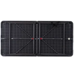 Flash Furniture 4-Foot Height Adjustable Bi-Fold Dark Gray Plastic Folding Table With Carrying Handle 17 Flash Furniture 4-Foot Height Adjustable Bi-Fold Dark Gray Plastic Folding Table With Carrying Handle -Furniture GUEST 1f50ac19 0641 47b8 84d0 0a73c8c1de48