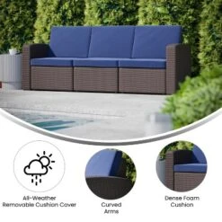 Flash Furniture Seneca Faux Rattan Sofa With All-Weather Cushions 13 Flash Furniture Seneca Faux Rattan Sofa With All-Weather Cushions -Furniture GUEST 1f64e9ea c49e 40d8 b0cc 46e46bdbd23d