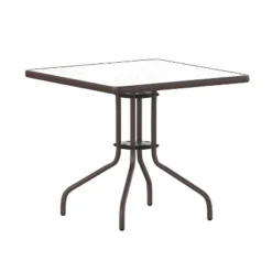 Flash Furniture Barker 31.5'' Square Tempered Glass Metal Table 20 Flash Furniture Barker 31.5'' Square Tempered Glass Metal Table -Furniture GUEST 1fa3fd4a e824 4233 87a1 52e11426700c 1