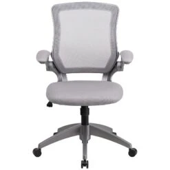 Flash Furniture Mid-Back Mesh Swivel Ergonomic Task Office Chair With Gray Frame And Flip-Up Arms -Furniture GUEST 1fd99e80 b63f 430c 9508 095f537654f6