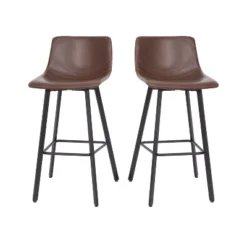 Flash Furniture Caleb Modern Armless 30 Inch Bar Height Commercial Grade Barstools With Footrests And Matte Iron Frames, Set Of 2 27 Flash Furniture Caleb Modern Armless 30 Inch Bar Height Commercial Grade Barstools With Footrests And Matte Iron Frames, Set Of 2 -Furniture GUEST 200edd9a 8c39 4153 bf64 116d380f316d