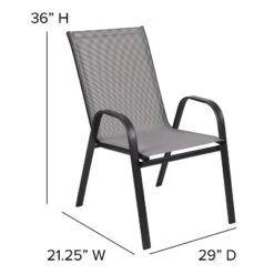 Flash Furniture 5 Piece Outdoor Patio Dining Set - Tempered Glass Patio Table, 4 Flex Comfort Stack Chairs 16 Flash Furniture 5 Piece Outdoor Patio Dining Set - Tempered Glass Patio Table, 4 Flex Comfort Stack Chairs -Furniture GUEST 2111d8ec c32b 466e 9988 1813abdfdd9e