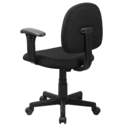 Flash Furniture Wayne Mid-Back Black Fabric Swivel Task Office Chair With Adjustable Arms -Furniture GUEST 213a740c 0cef 4554 ab7c 0217f3f9dfbd