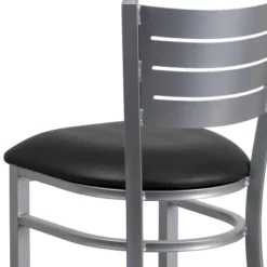 Flash Furniture Silver Slat Back Metal Restaurant Barstool -Furniture GUEST 216b1eb2 8396 45e4 8bab cccd86babb1a