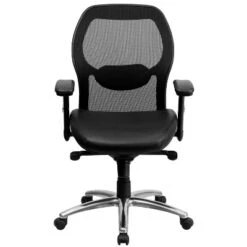 Flash Furniture Mid-Back Super Mesh Executive Swivel Office Chair With Knee Tilt Control And Adjustable Arms -Furniture GUEST 2203d8c5 05bb 450f 84e7 f83cdd46bac0
