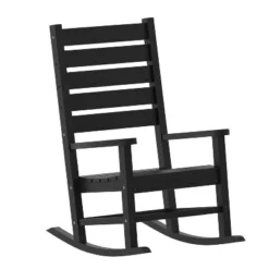 Flash Furniture Manchester Contemporary Rocking Chair, All-Weather HDPE Indoor/Outdoor Rocker -Furniture GUEST 220c9fe2 3983 40b8 b8c6 e58b309e1a95