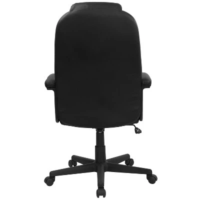Flash Furniture Hansel High Back Black LeatherSoft Executive Swivel Office Chair With Arms 6 Flash Furniture Hansel High Back Black LeatherSoft Executive Swivel Office Chair With Arms - Image 6