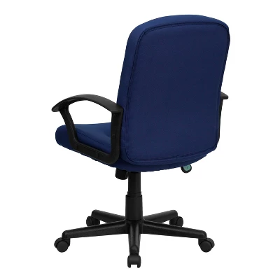 Executive Swivel Office Chair Navy - Flash Furniture 2 Executive Swivel Office Chair Navy - Flash Furniture - Image 2