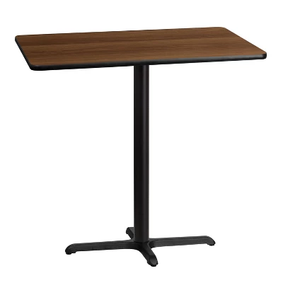 Flash Furniture 30'' X 42'' Rectangular Laminate Table Top With 23.5'' X 29.5'' Bar Height Table Base 2 Flash Furniture 30'' X 42'' Rectangular Laminate Table Top With 23.5'' X 29.5'' Bar Height Table Base - Image 2