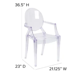 Flash Furniture Ghost Chair With Arms In Transparent Crystal 11 Flash Furniture Ghost Chair With Arms In Transparent Crystal -Furniture GUEST 22d69344 6029 437f a6b4 bd4f688a48b6