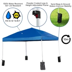 Flash Furniture 10'x10' Pop Up Event Canopy Tent With Wheeled Case And Folding Bench Set - Portable Tailgate, Camping, Event Set 11 Flash Furniture 10'x10' Pop Up Event Canopy Tent With Wheeled Case And Folding Bench Set - Portable Tailgate, Camping, Event Set -Furniture GUEST 23078d2b b5fe 4088 a843 80045bc7adbf