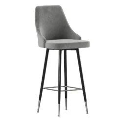 Flash Furniture Shelly Set Of 2 Commercial LeatherSoft Bar Height Stools With Solid Black Metal Frames And Chrome Accented Feet And Footrests 20 Flash Furniture Shelly Set Of 2 Commercial LeatherSoft Bar Height Stools With Solid Black Metal Frames And Chrome Accented Feet And Footrests -Furniture GUEST 2423c995 a960 411c 8114 cc4ec64b5c5b