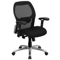 Flash Furniture Mid-Back Super Mesh Executive Swivel Office Chair With Knee Tilt Control And Adjustable Arms -Furniture GUEST 24281d76 ff5f 4dc6 a59a 0b1ec0421553
