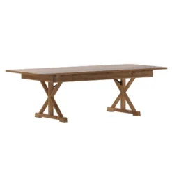Flash Furniture HERCULES 8' X 40" Rectangular Solid Pine Folding Farm Table With X Legs 27 Flash Furniture HERCULES 8' X 40" Rectangular Solid Pine Folding Farm Table With X Legs -Furniture GUEST 24746d90 402f 429d b21b f20cd59d9cd9