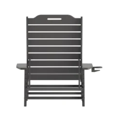 Flash Furniture Monterey Set Of 2 Adjustable Adirondack Loungers With Cup Holders- All-Weather Indoor/Outdoor HDPE Lounge Chairs -Furniture GUEST 25c255fc aab6 4c62 bd3e 91b383b0e2ff