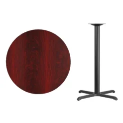 Flash Furniture 36'' Round Laminate Table Top With 30'' X 30'' Bar Height Table Base -Furniture GUEST 26025c5b 6de4 4c4b 9792 734c507bf9fd