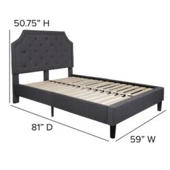 Flash Furniture Brighton Arched Tufted Upholstered Platform Bed 11 Flash Furniture Brighton Arched Tufted Upholstered Platform Bed -Furniture GUEST 26085441 bb66 4cb7 a9d2 adcf94aeb00f