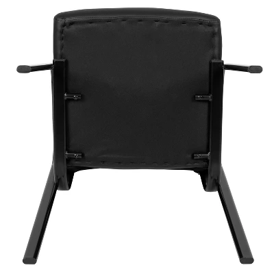 Flash Furniture Darwin Flash Fundamentals Black LeatherSoft Executive Reception Chair With Black Metal Frame 9 Flash Furniture Darwin Flash Fundamentals Black LeatherSoft Executive Reception Chair With Black Metal Frame - Image 9