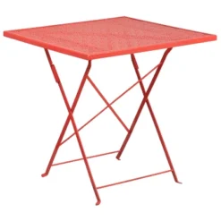 Flash Furniture Oia Commercial Grade 28" Square Indoor-Outdoor Steel Folding Patio Table 17 Flash Furniture Oia Commercial Grade 28" Square Indoor-Outdoor Steel Folding Patio Table -Furniture GUEST 26d0eb10 76d0 450f 9556 ff44c2fb5ab2