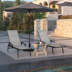 Flash Furniture Brazos Set Of 2 Adjustable Chaise Lounge Chairs With Arms, All-Weather Outdoor Five-Position Recliners 16 Flash Furniture Brazos Set Of 2 Adjustable Chaise Lounge Chairs With Arms, All-Weather Outdoor Five-Position Recliners -Furniture GUEST 272ad699 d3a5 4af8 8829 41f245c78be5 1