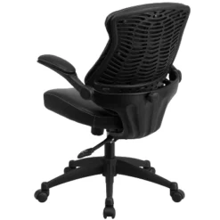 Flash Furniture Kale Mid-Back Black LeatherSoft Executive Swivel Ergonomic Office Chair With Back Angle Adjustment And Flip-Up Arms -Furniture GUEST 275da4f4 6389 47f5 89f8 285f39cbee67