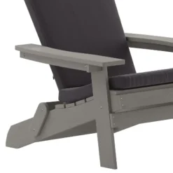 Flash Furniture Charlestown Set Of 2 All-Weather Poly Resin Indoor/Outdoor Folding Adirondack Chairs With Cushions For Deck, Porch, And Patio -Furniture GUEST 276d23b0 1c0a 4f77 af7c 6671c481cb36