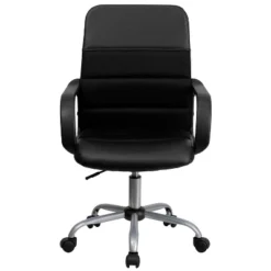 Swivel Task Chair Black Leather/Mesh - Flash Furniture 20 Swivel Task Chair Black Leather/Mesh - Flash Furniture -Furniture GUEST 27c2b40e 2377 47e2 9e57 ea8fed0d9ef7