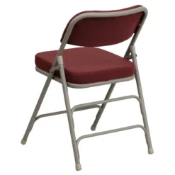 Flash Furniture 2 Pack HERCULES Series Premium Curved Triple Braced & Double Hinged Fabric Upholstered Metal Folding Chair -Furniture GUEST 27fdecf9 9158 4b0c abfe 0278271c1c7c