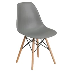 Flash Furniture Elon Series Plastic Chair With Wooden Legs -Furniture GUEST 28b3dea6 acab 447d 8cf5 a4fcaf1ac0bf