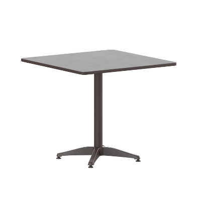Flash Furniture Mellie 31.5'' Square Aluminum Indoor-Outdoor Table With Base 11 Flash Furniture Mellie 31.5'' Square Aluminum Indoor-Outdoor Table With Base - Image 11