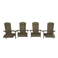 Flash Furniture Set Of 4 Charlestown All-Weather Poly Resin Folding Adirondack Chair 37 Flash Furniture Set Of 4 Charlestown All-Weather Poly Resin Folding Adirondack Chair -Furniture GUEST 2b7b6952 f82a 425a a58b 86b4ff768763