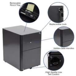 Flash Furniture Work From Home Kit - Black Computer Desk, Ergonomic Mesh Office Chair And Locking Mobile Filing Cabinet With Side Handles 12 Flash Furniture Work From Home Kit - Black Computer Desk, Ergonomic Mesh Office Chair And Locking Mobile Filing Cabinet With Side Handles -Furniture GUEST 2ba157bf 6cb6 4e7f a432 5ff87e58261a