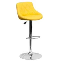 Flash Furniture Contemporary Vinyl Bucket Seat Adjustable Height Barstool With Diamond Pattern Back And Chrome Base -Furniture GUEST 2c21d9b8 8164 4cf4 99d2 4e8e8469273b