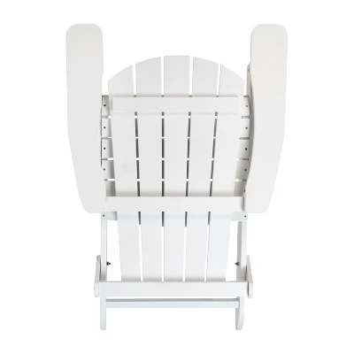 Flash Furniture Charlestown All-Weather Poly Resin Indoor/Outdoor Folding Adirondack Chair 6 Flash Furniture Charlestown All-Weather Poly Resin Indoor/Outdoor Folding Adirondack Chair - Image 6
