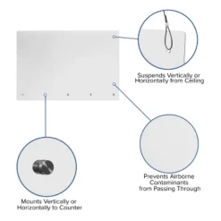 Flash Furniture Suspended Register Shield / Sneeze Guard - Mounting Or Hanging Hardware Included 13 Flash Furniture Suspended Register Shield / Sneeze Guard - Mounting Or Hanging Hardware Included -Furniture GUEST 2c87482c b21d 4164 a77c 663e2c8ec431