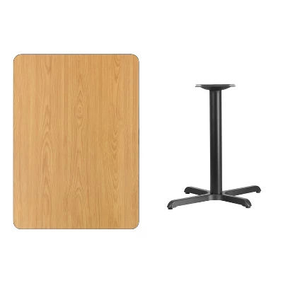 Flash Furniture 30'' X 42'' Rectangular Natural Laminate Table Top With 23.5'' X 29.5'' Table Height Base 2 Flash Furniture 30'' X 42'' Rectangular Natural Laminate Table Top With 23.5'' X 29.5'' Table Height Base - Image 2