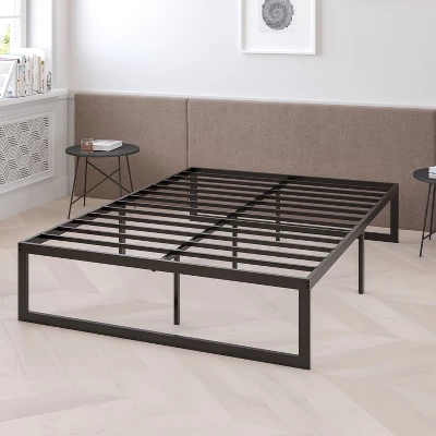 Flash Furniture 14 Inch Metal Platform Bed Frame With 12 Inch Pocket Spring Mattress In A Box (No Box Spring Required) - Full 3 Flash Furniture 14 Inch Metal Platform Bed Frame With 12 Inch Pocket Spring Mattress In A Box (No Box Spring Required) - Full - Image 3