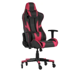 Flash Furniture X20 Gaming Chair Racing Office Computer PC Adjustable Chair With Reclining Back And Transparent Roller Wheels -Furniture GUEST 2d414bef e267 4fec 86c9 43128813949c